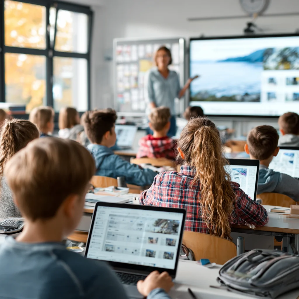 Digit&aacute;ln&iacute; vzděl&aacute;v&aacute;n&iacute; ve &scaron;kole &ndash; pedagogov&eacute; a ž&aacute;ci pracuj&iacute; s modern&iacute;mi technologiemi
